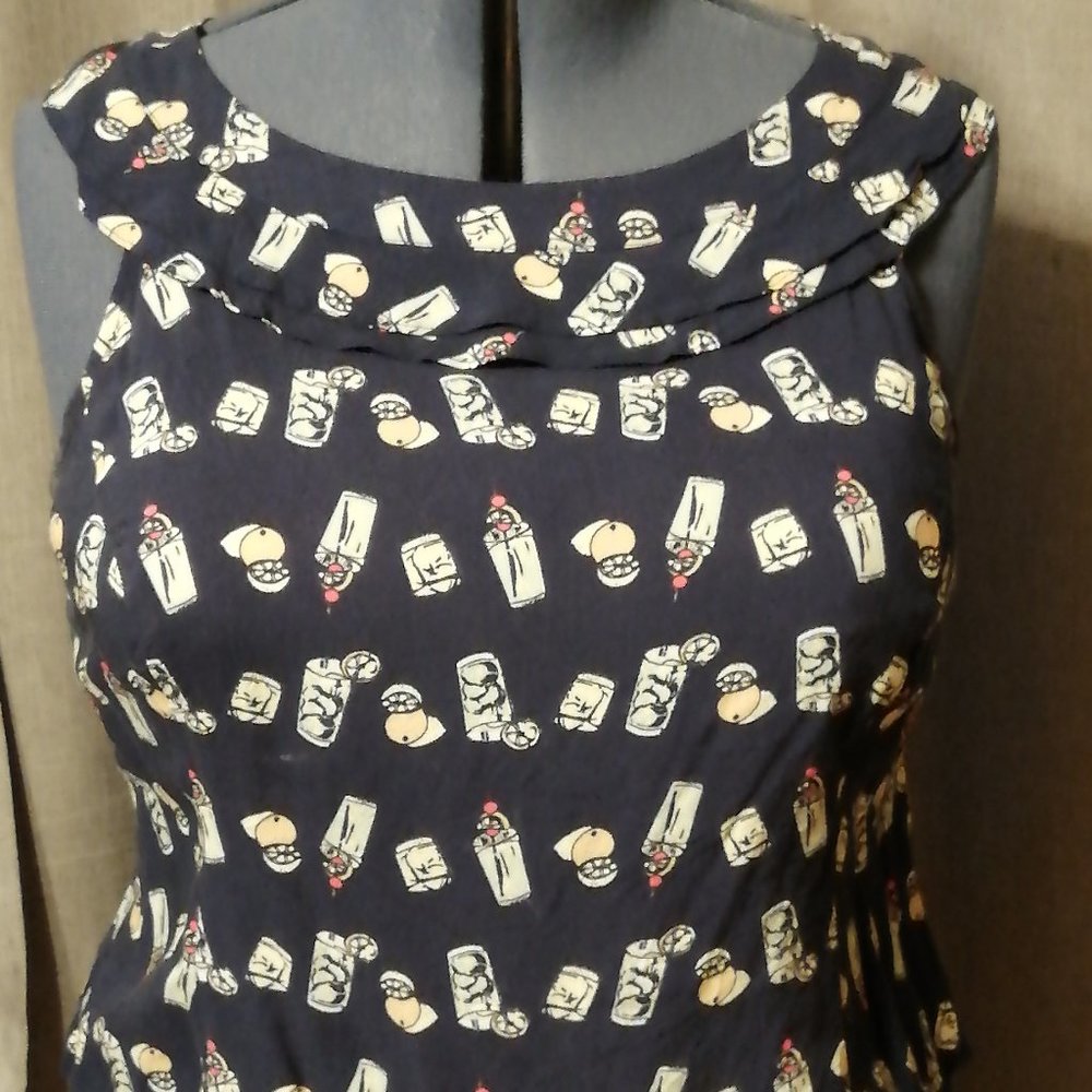 Modcloth Retro Summer Blouse